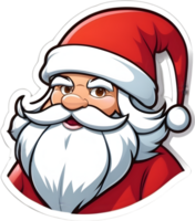 Santa claus Karikatur Kopf, Santa claus Hut, Santa claus Gesicht , ai generativ png