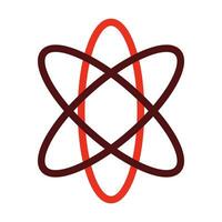 Atom Vector Thick Line Two Color Icons For Personal And Commercial Use.
