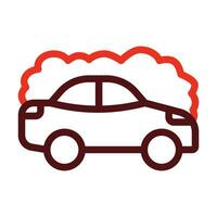 Car Wash Vector Thick Line Two Color Icons For Personal And Commercial Use.