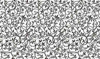 Horizontally And Vertically Repeatable Vector Seamless Botanical Pattern.