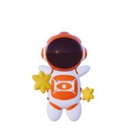 cute astronaut 3d png
