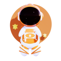 schattig astronaut 3d png