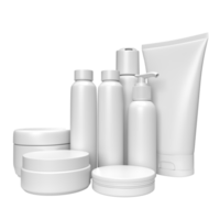 The Cosmetics Package for beauty or skin care concept 3d rendering. png