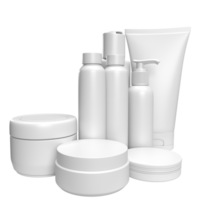 The Cosmetics Package for beauty or skin care concept 3d rendering. png