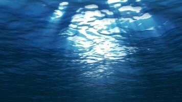 Animation of underwater sea ocean in 4K format video