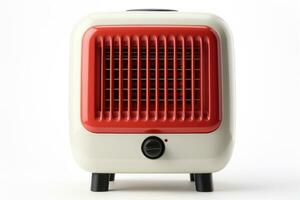 Electric space heater isolated on a white background photo