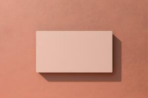 minimal business card template background ai generated photo