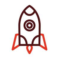 Space Travel Vector Thick Line Two Color Icons For Personal And Commercial Use.