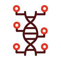 Genetic Modification Vector Thick Line Two Color Icons For Personal And Commercial Use.