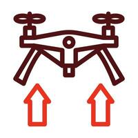 Take off Vector Thick Line Two Color Icons For Personal And Commercial Use.