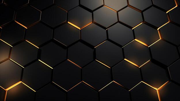 ai generative Techy, futuristic background image with hexagon pattern photo