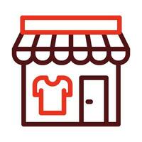 Laundry Shop Vector Thick Line Two Color Icons For Personal And Commercial Use.