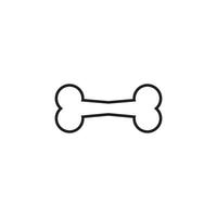 perro hueso logo vector ilustración icono