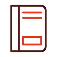 Notebook Vector Thick Line Two Color Icons For Personal And Commercial Use.