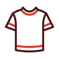 Crewneck Vector Thick Line Two Color Icons For Personal And Commercial Use.