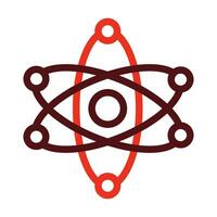 Physics Vector Thick Line Two Color Icons For Personal And Commercial Use.