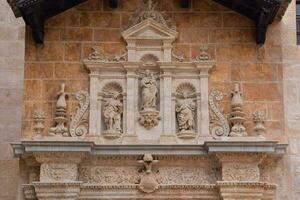 the entrance to the cathedral of san luis de guadalupe in seville, sp photo