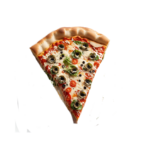 pizza met garnaal, olijven, ai generatief png