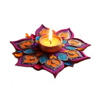 leggero Diwali candela png generativo ai