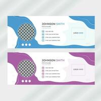 Email Signature Design vector