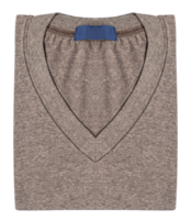 gris color v cuello camisa png