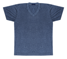 Blue color v neck shirt png