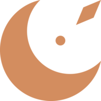Crescent moon star icon png