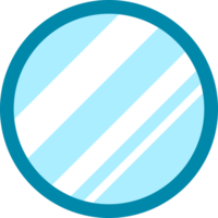 Blau Spiegel Symbol png