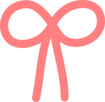 Line ribbon bow icon png
