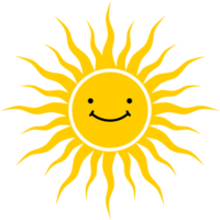 Sol com brilho do sol luz raios boho ícone png