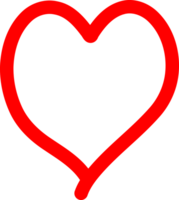 linea cuore icona png