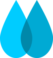 Blue water drop icon png