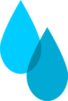 blaues Wassertropfen-Symbol png