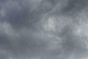 close up of gray rain clouds in a sky photo