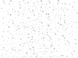 Luxury Light silver Triangular glitter confetti background. White festive texture vector