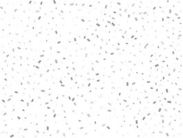 Light silver Rectangular glitter confetti background. White festive texture. vector