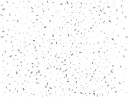 Light silver Rectangular glitter confetti background. White festive texture. vector