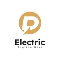 eléctrico logo icono símbolo modelo diseño vector