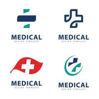 médico logo icono diseño modelo elementos vector