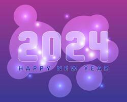 Happy new year background design with christmas light element vector