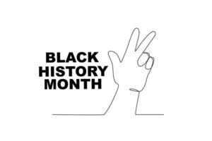 A concept of Black History Month vector