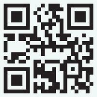 qr código frente ver vector