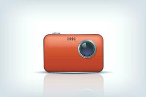 photo camera front view vector