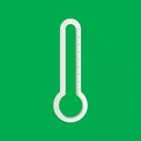 green layer thermometer vector