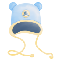 blå bebis hatt png