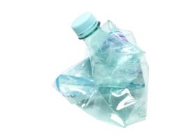 crushed and suppressed plastic bottle png