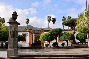 the courtyard of a building photo