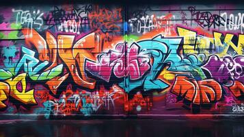 Graffiti Wall Abstract Background photo