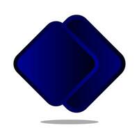 moderno azul logo diseño vector