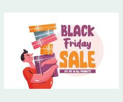 Hand Drawn Black Friday Illustration vector